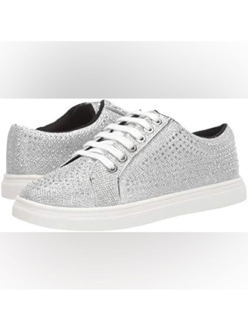 Silver Glitter Women's Sneakers